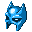 Blue Bat Guy Mask