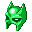 Green Bat Guy Mask