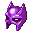 Violet Bat Guy Mask