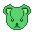 Green Teddy Head